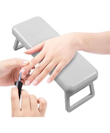 Huyath Hand Rest for Nails | Stable Nail Tech Arm Rest for Clients | Foldable Hand Stand for Nails Nail Armrest Hand Holder for Acrylic Nails Gray - Buy Online on GoSupps.com