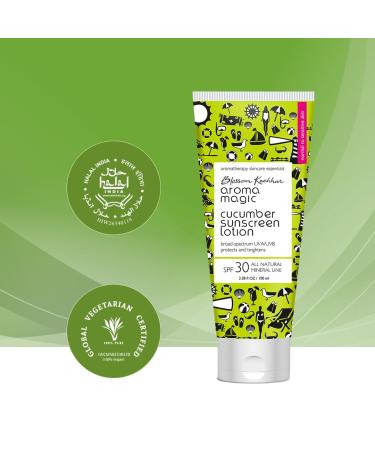 Aro-ma Magic Cucumber Sunscreen Lotion SPF 30 - Hydrating & Protective Sunblock 3.38 Fl Oz - International Shipping Available - Buy Online on GoSupps.com