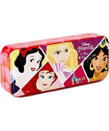 Disney Princess Triple Layer Beauty Tin - Makeup Set for Kids - Fashion 3-Tier Colour Collection Tin with Makeup for Girls and Accessories - Gift for Girls 2022 Version