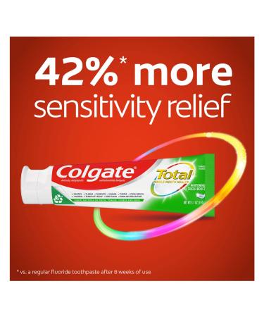 Colgate Total Whitening + Fresh Boost Toothpaste - Mint Flavor 5.1 oz Tube 2 Pack | International Shipping Available - Buy Online on GoSupps.com