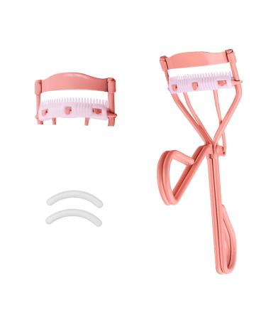 YADESQEF Eyelash Curler with Built-in Comb  Detachable Curler No Curl Lashes  with 2 Padded Pads  Tightens Lashes in Seconds  Durable Carbon Steel Body  Comfortable Grip