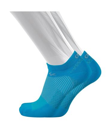 OS1st FS4 Plantar Fasciitis Socks for Plantar Fasciitis Relief, Arch Support & Foot Health in 4 Styles Medium No Show Aqua