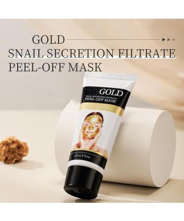 24k Nano Gold Peel-Off Face Mask | Golden Lift & Firming Mask for Blackheads & Pore Cleansing | Premium Collagen Exfoliating Facial Treatment - Buy Online on GoSupps.com