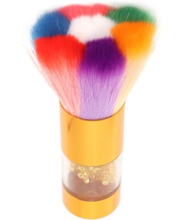 Verdant Touch Makeup Brush Rhinestone Inlaid Makeup Brush for Loose Powder Foundation and Nail Art Dust Removal Gold - Buy Online on GoSupps.com