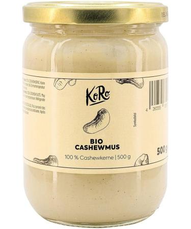 KoRo - Cashew puree 500g - No added sugar no additives vegan spread 100% cashew nuts - Buy Online on GoSupps.com