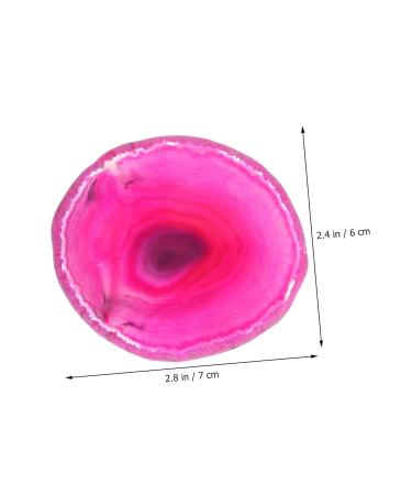 Ipetboom Nail Art Palette Tray - 7x6cm Red Agate Resin Mixing Palette for Manicure & Nail Color Mixing Accessories - Buy Online on GoSupps.com