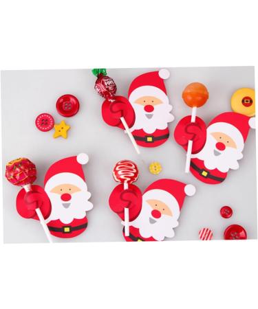WHAMVOX 50 Pieces Candy Lollipop Decoration Candy Lollipop Decorations Christmas Card - Buy Online on GoSupps.com