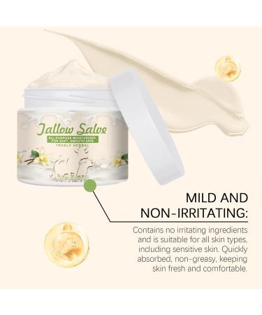Raevior Beef Tallow Vanilla Cream Moisturizer for Face and Body Firming Tallow Ointment for Dry Skin Nourishing Skin Balm with Glycerin and Beeswax Moisturizing Butter 6 - Buy Online on GoSupps.com