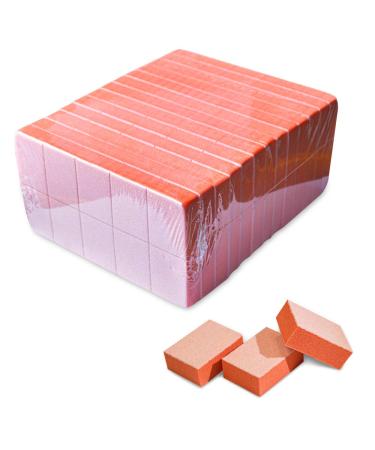 Karlash Nail Mini Orange Buffer Block File 80/100 Grit 2 Sided (130 Count) 130 Count (Pack of 1)