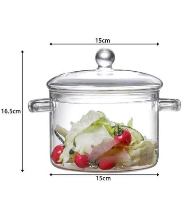 Glass Cooking Kitchen Glass Stew Kitchen Soup Kitchen Shabu-shabu Household Instant Noodle Kitchen White Fungus Porridge Thickened Instant Noodl - Buy Online on GoSupps.com