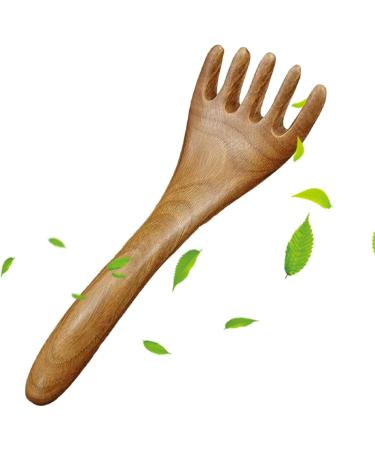 Massage Comb Made of Wood | Five-Claw Multifunction Head | Portable Head Massage Device for Neck & Legs | Remove Moisture & Soothe Skin - Buy Online on GoSupps.com