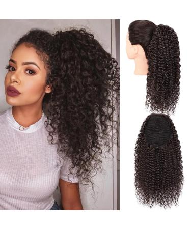 Pontail extensions ponytail long kinky curly confused with cord strain hair extension extension for women afro braid hair part ponytail (dark brown/approx. 35cm) 059c approx. 35cm brown 4#