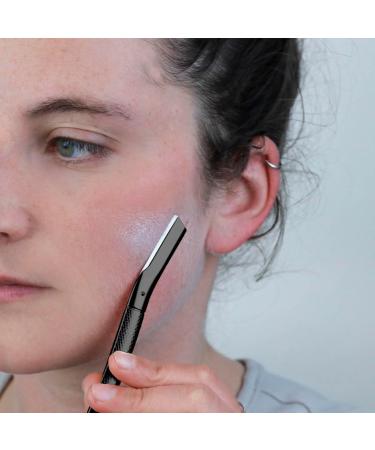 Mylily Metallic Black Eyebrow Razor for Women | Facial & Dermaplaning Razor | Precision Eyebrow Knife for Smooth Skin - Buy Online on GoSupps.com