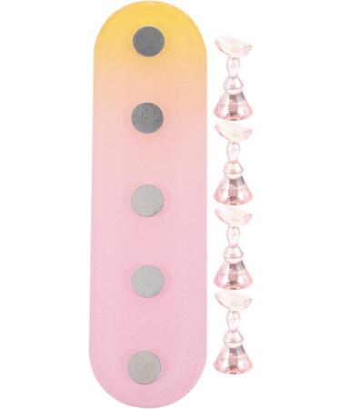 Milisten 1 Set Nail Practice Holder Nail Painting Stand Nail Holder for Painting Nails Diy Display Stands for False Nail Tip Creative Nail Racks Nail Art Organiser Fixture Magnetic Plastic Pink - Buy Online on GoSupps.com