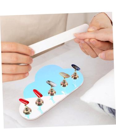 FOMIYES 1 Set Nail Tools Fake Nails Display Holder Nail Stand for Press on Nails Press on Nails Display Holder Press on Nails Stand with Base Nail Display Stand Acrylic Aurora Symphony - Buy Online on GoSupps.com