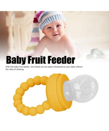 Buy Fruit Pacifier Feeder - Food Grade Yellow Food Feeder for Safe & Easy Fruit Feeding | International Shipping Available - Buy Online on GoSupps.com