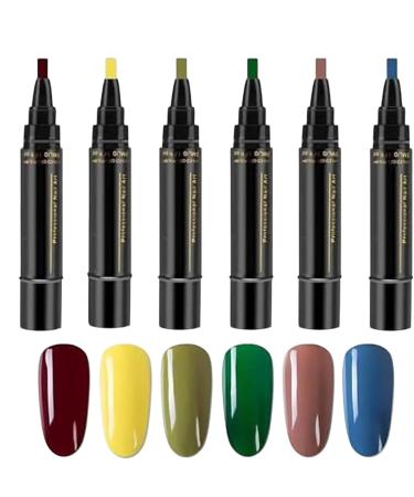  G n rique Gel Nail Polish Set - 6 Colors Quick Dry Nail Polish Art Pens | No UV Gel Nail Polish Gel Nail Polish Pens Nail Polish Pens Nail Polish Pens Nail Polish Supplies Nail Polish - Buy Online on GoSupps.com