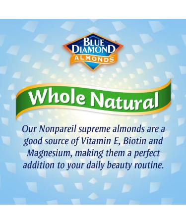 Blue Diamond Almonds Raw Whole Natural 16oz - Premium Quality Almonds - Buy Online on GoSupps.com