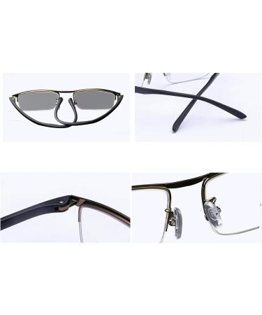 Edgun Progressive Multifocal Reading Glasses +2.0 - Light-Blocking Spring Hinge Computer Readers for Men & Women - Gold - Buy Online on GoSupps.com