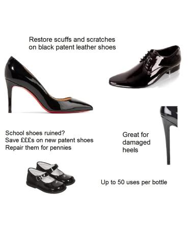 Charles Stewart Black Patent Leather Scratch & Damage Repair - UV Gel Resins for Easy & Flexible Shoe Care - Buy Online on GoSupps.com