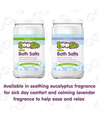 Boogie Fizzies Kids Bath Salts Calming Lavender Bath Salts by The Makers of Boogie Wipes | Natural Essential Oils | 15 oz - Buy Online on GoSupps.com