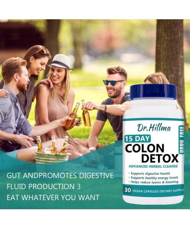 15 Day Gut Cleanse - Advanced Detox Bowel Capsules for Women | Supports Gut & Colon Health with Senna Cascara Sagrada & Psyllium Husk (30 Capsules - Buy Online on GoSupps.com