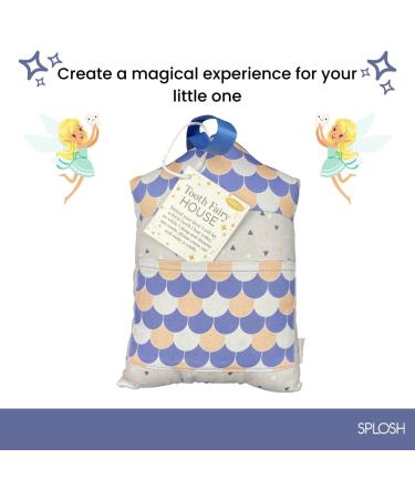 Splosh Navy Tooth Fairy House - Magical Pillow with Fairy Door for Lost Teeth, Perfect Gift for Kids and Toddlers - Buy Online on GoSupps.com