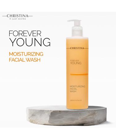 CHRISTINA Forever Young Hydrating Antioxidant Face Wash - Moisturizing Glycolic Acid Cleanser for Combination Normal & Oily Skin - 300ml - Buy Online on GoSupps.com