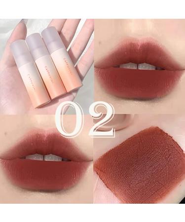 Sitovely 3 Colors Velvet Mousse Lipstick Set | Long-Lasting Matte Lip Gloss | Waterproof Lip Tint Makeup Kit | Gradient Gift Box | Mud Texture (B) - Buy Online on GoSupps.com