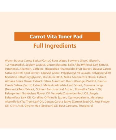 Green Carrot Toner Pads - Skin-Balancing Exfoliation for Acne Relief (60 Count) - Buy Online on GoSupps.com