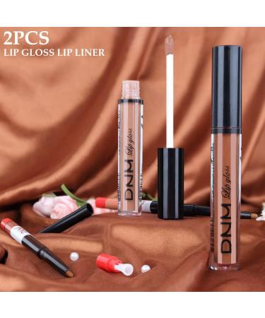 Brown Nude Liquid Matte Lipstick and Lipliner Set - Waterproof 24 Hour Wear Lip Stain Gift for Girls and Women - 0.35 Fl Oz (Pack of 1) - Buy Online on GoSupps.com