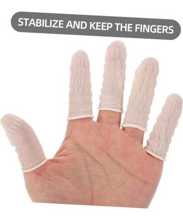 Buy Hemobllo 100pcs Nitrile Finger Cots - Portable Finger Protection Covers for Household Use | Durable & Comfortable Finger Sleeves - Buy Online on GoSupps.com