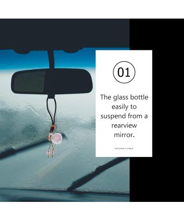 Minkissy 1pc Essential Oil Perfume Bottle Car Diffuser Auto Perfume Bottle Pendant Car Hanging Car Crystal Hanging Accessories Car Interior Ornament Crystal Car Glass Five Elements Stone Assorted Color - Buy Online on GoSupps.com