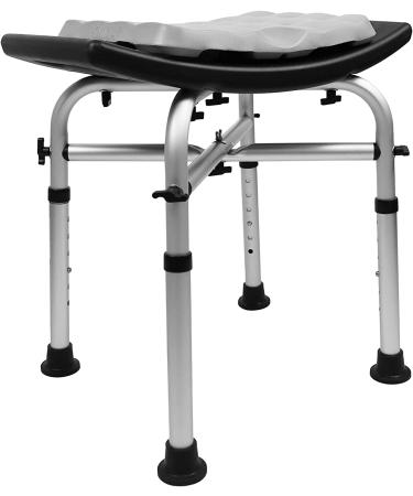 KMINA - Shower Stool for Inside Shower with Double Reinforced Crossbar and Cushion  Heavy Duty Bath Chair 330Ib  Shower Seats for Elderly  Cushioned Bath Chair for Seniors  Free Assembly - Buy Online on GoSupps.com