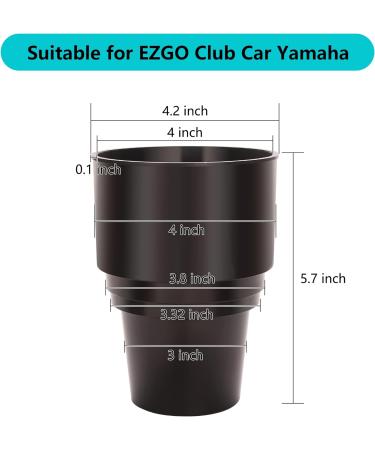 10L0L Universal Golf Cart Heater Propane Cup Holder | Upgrade Replacement for 16.4 oz Portable Propane Heater | Ideal for EZGO, Club Car, Yamaha | Camping Gas Cylinder Holder | Black - Buy Online on GoSupps.com