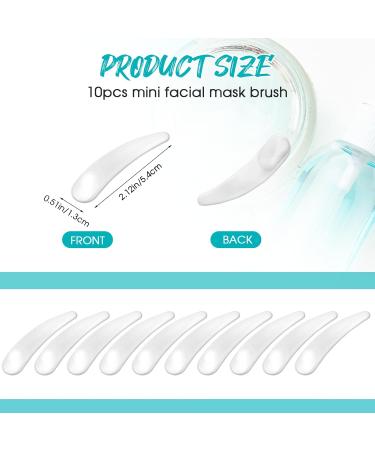 10-Piece Mini Cosmetic Spatula Set - Bent Cream Scoops for Makeup Masks & Gel - Perfect for Stirring & Application - Buy Online on GoSupps.com