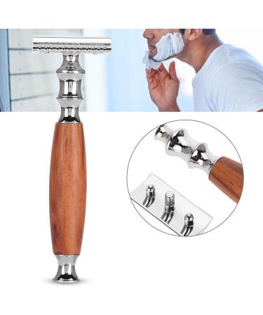 Buy Men's Safety Razor - Classic Bamboo & Wooden Handle Stainless Steel | International Shipping - Buy Online on GoSupps.com