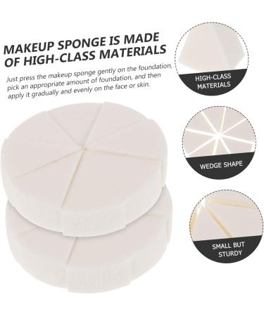 Healeved 2 Sets Triangular Sponge Puff Makeup Foundation Makeup Pads Triangle Cosmetic Sponges Makeup Supplies Concealer Sponge Triangle Puff Girl Make up Flutter White 8.00X8.00X2.00CM White - Buy Online on GoSupps.com