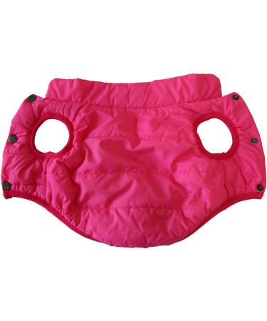 Joydaog Fleece Lined Dog Jacket - Warm Winter Vest Windproof & Soft - XL Pink Rose - Ideal for Cold Weather - Buy Online on GoSupps.com