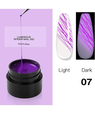 Nail Gel Polish Nail Art UV Gel Luminous Soak Off Gel Nail Art Tool for Halloween Christmas - Buy Online on GoSupps.com