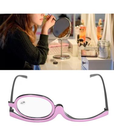 Magnifying Eye Make Up Glasses Cosmetic Eye Glasses with Case Flip Down Cosmetic Reading Glasses Spectacles for Women (+2.50) - Buy Online on GoSupps.com