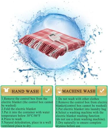 VNABO Fast Heating Electric Blanket - Intelligent Time-Controlled Cotton Warm Heating Throw | Perfect Winter Gifts - 2 Pack - Buy Online on GoSupps.com