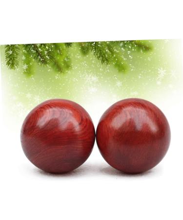 Goohochy 2 Palisander Hand Massage Balls Classic 6cm Red News Rollers for Relaxation & Wellness | International Shipping - Buy Online on GoSupps.com