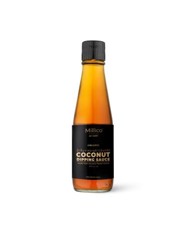 Millico Organic Coconut Dipping Sauce 200ml - Excellent for dipping stir-frying espacially for Thai Cuisine and startes soy free less sodium made from coconut flower nectar and sea salt - Buy Online on GoSupps.com