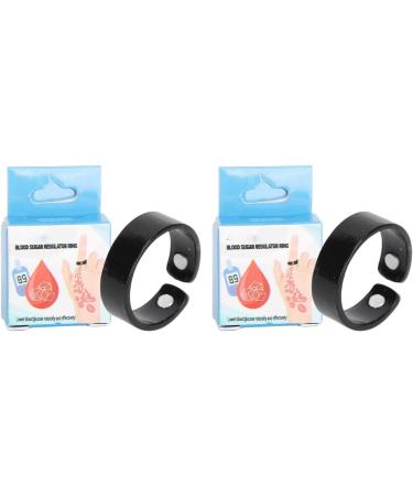 2-Piece Acupressure Blood Sugar Control Ring | Balance Insulin Pain Relief Improve Sleep | Adjustable Wellness Solution - Buy Online on GoSupps.com