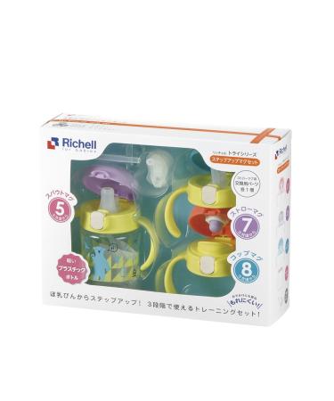 Richell Try Straw Mug Set 270ml - Ideal for Babies 5-8 Months | Step Up Transition Cup - Buy Online on GoSupps.com