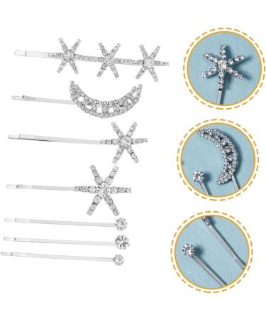 FRCOLOR 2 Sets Fringe Bobby Pin Hair Barrettes for Women Rhinestone Hair Clip Hair Clips Hair Accessories Side Clip Star Hair Clip Rhinestone Barrettes Alloy Wild Issue Card - Buy Online on GoSupps.com