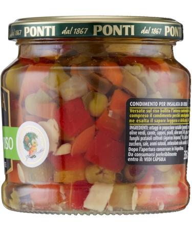 Ponti Peperlizia Travel Salad 350 g Mixed Sweet and Sour Vegetables Rice and Pasta Herbs Set of 6 - Buy Online on GoSupps.com