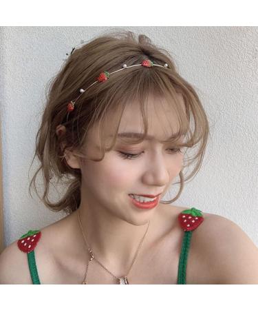 Holibanna Strawberry Headband - Stylish Metal Hair Hoop for Women & Girls | Perfect Headdress for Any Occasion - Buy Online on GoSupps.com