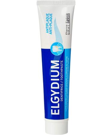 Elgydium Toothpaste Against Plaque by Pierre Fabre - 75ml 2-Pack | Premium Oral Care - Buy Online on GoSupps.com
